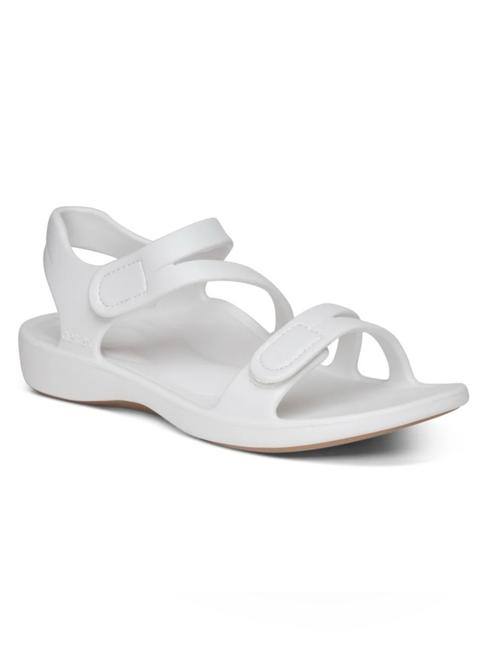 Aetrex Jillian Sport Sandal White Women's Adjustable Strappy Sandal size 10